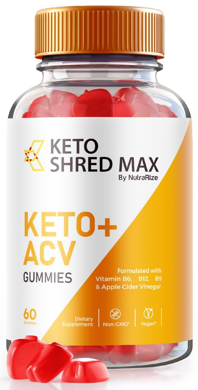 NutraRize Keto Shred Max Keto + ACV Gummies, 60 Gummies