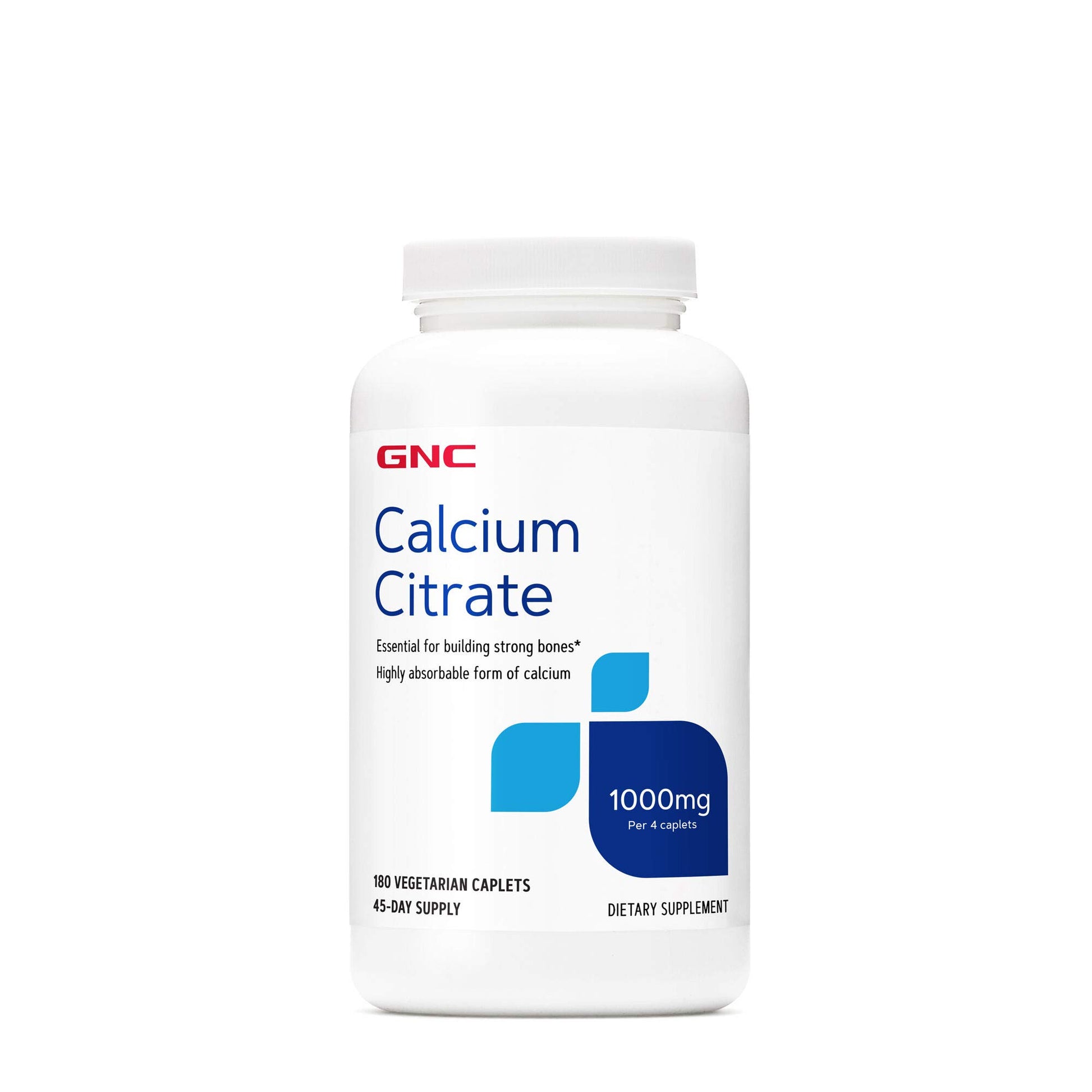 GNC Calcium Citrate 1000mg Caplets 180