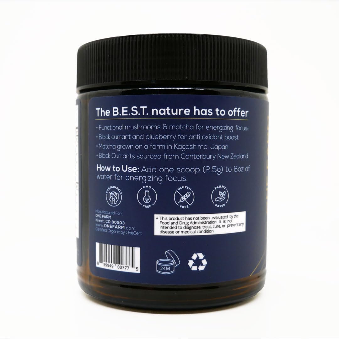 One Farm by WAAYB Energizing Focus Powder Blend Powder 3.17 Ounce