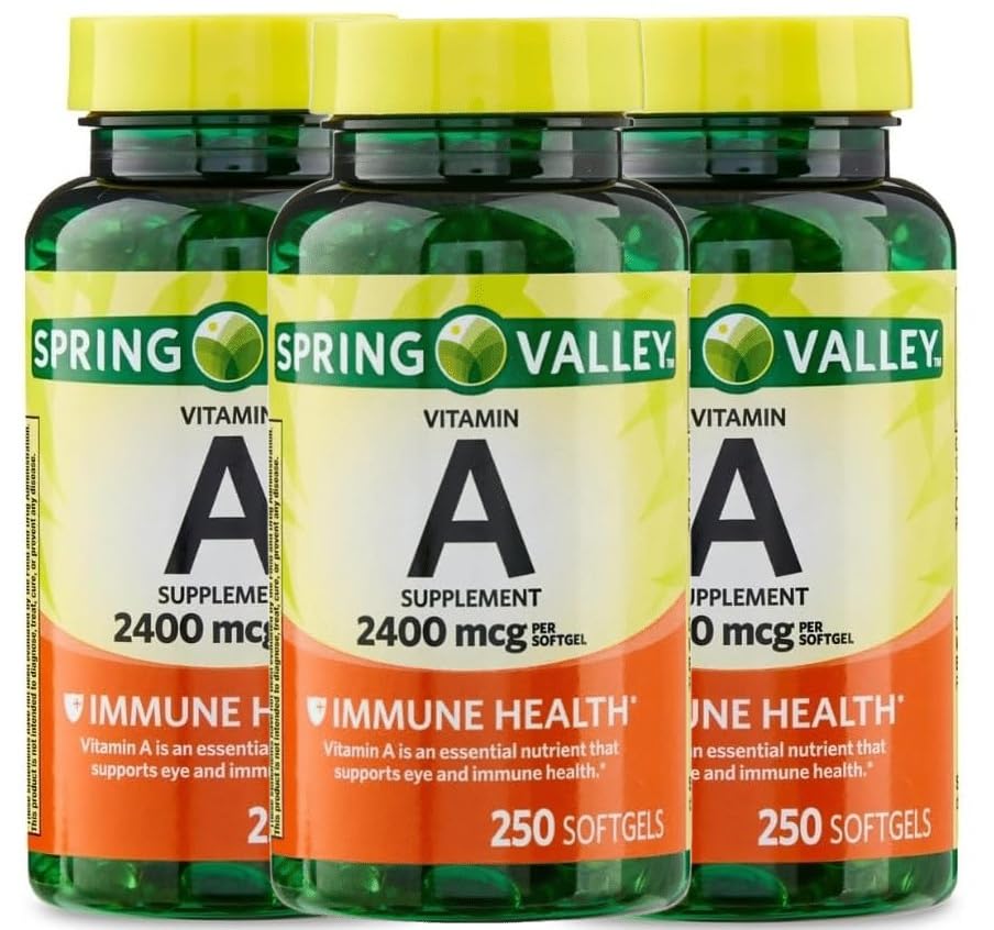 Unique Bundle Store Vitamin A 2400 mcg Softgels, 750 Softgels