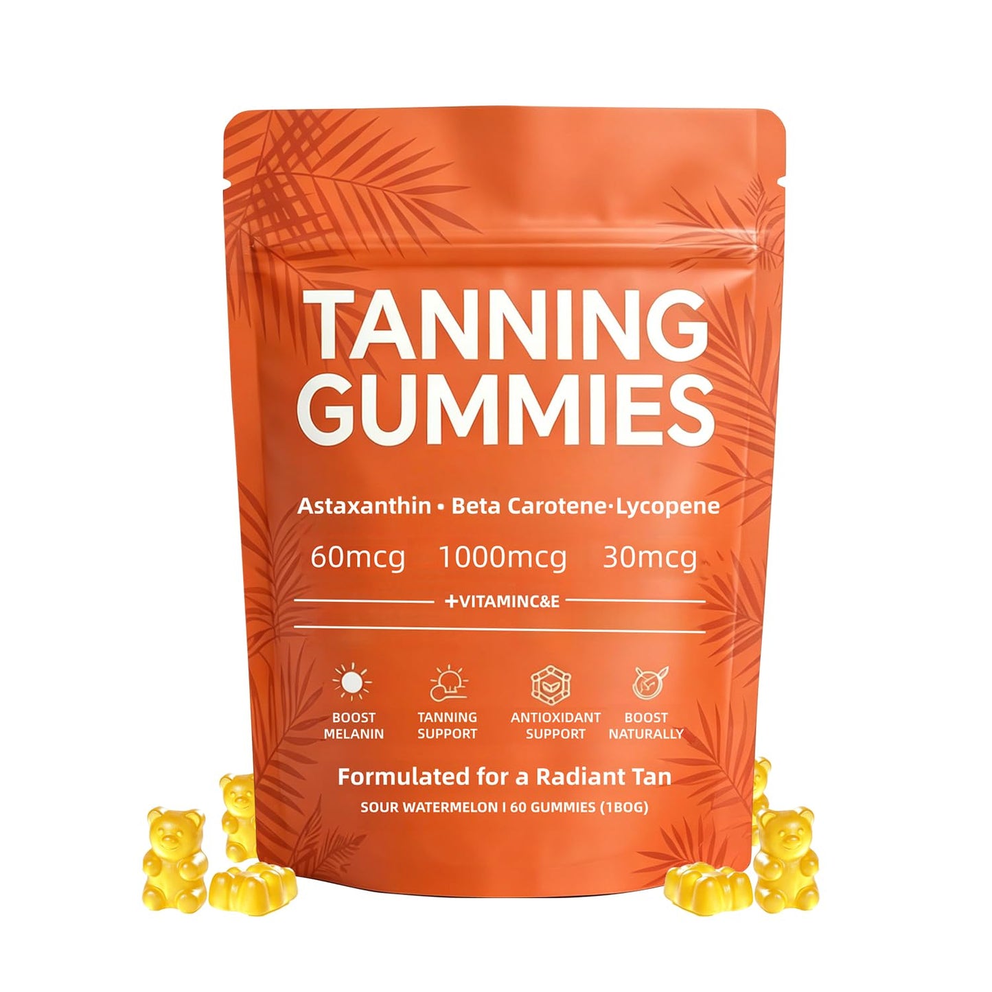 POSOJPIP Skin Tanning Gummies, 1 Count