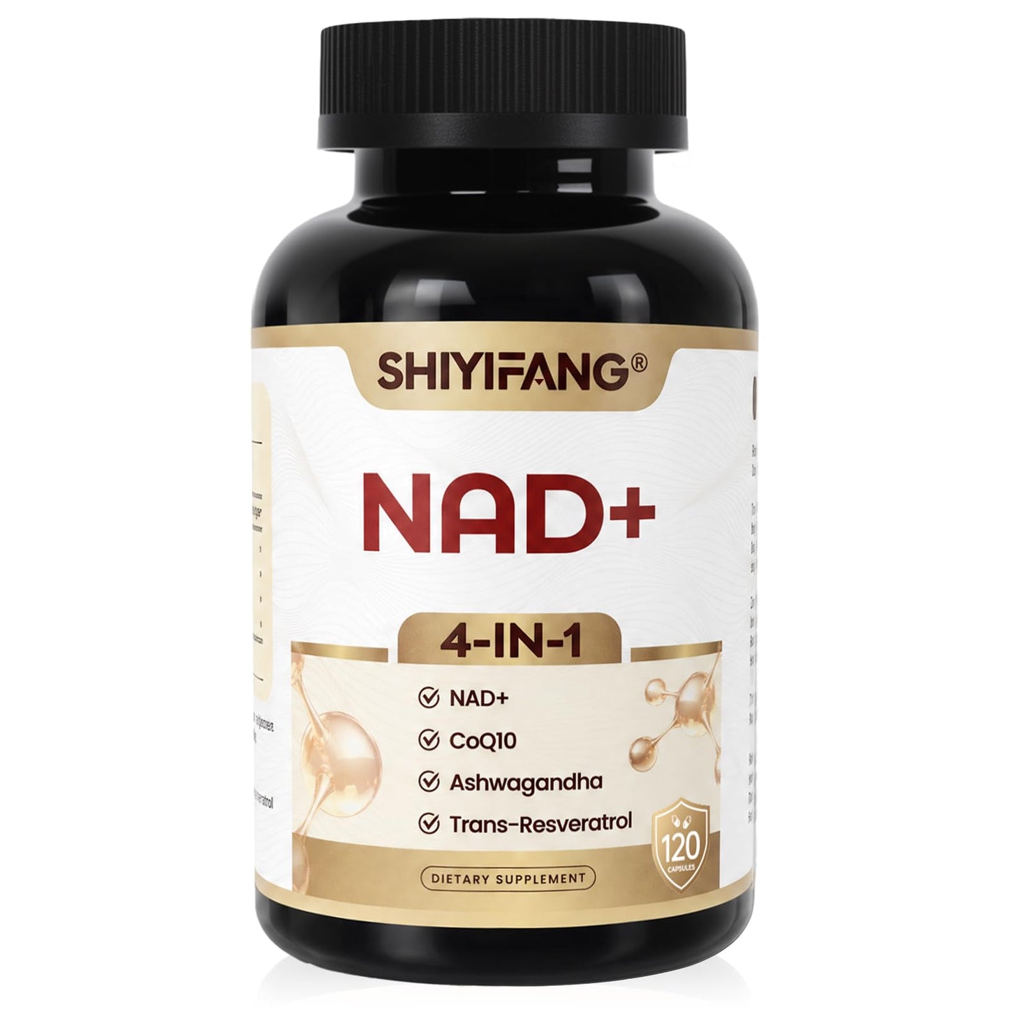 SHIYIFANG LipoNAD with Trans-Resveratrol, Ashwagandha & CoQ10 Gummy 1 Count
