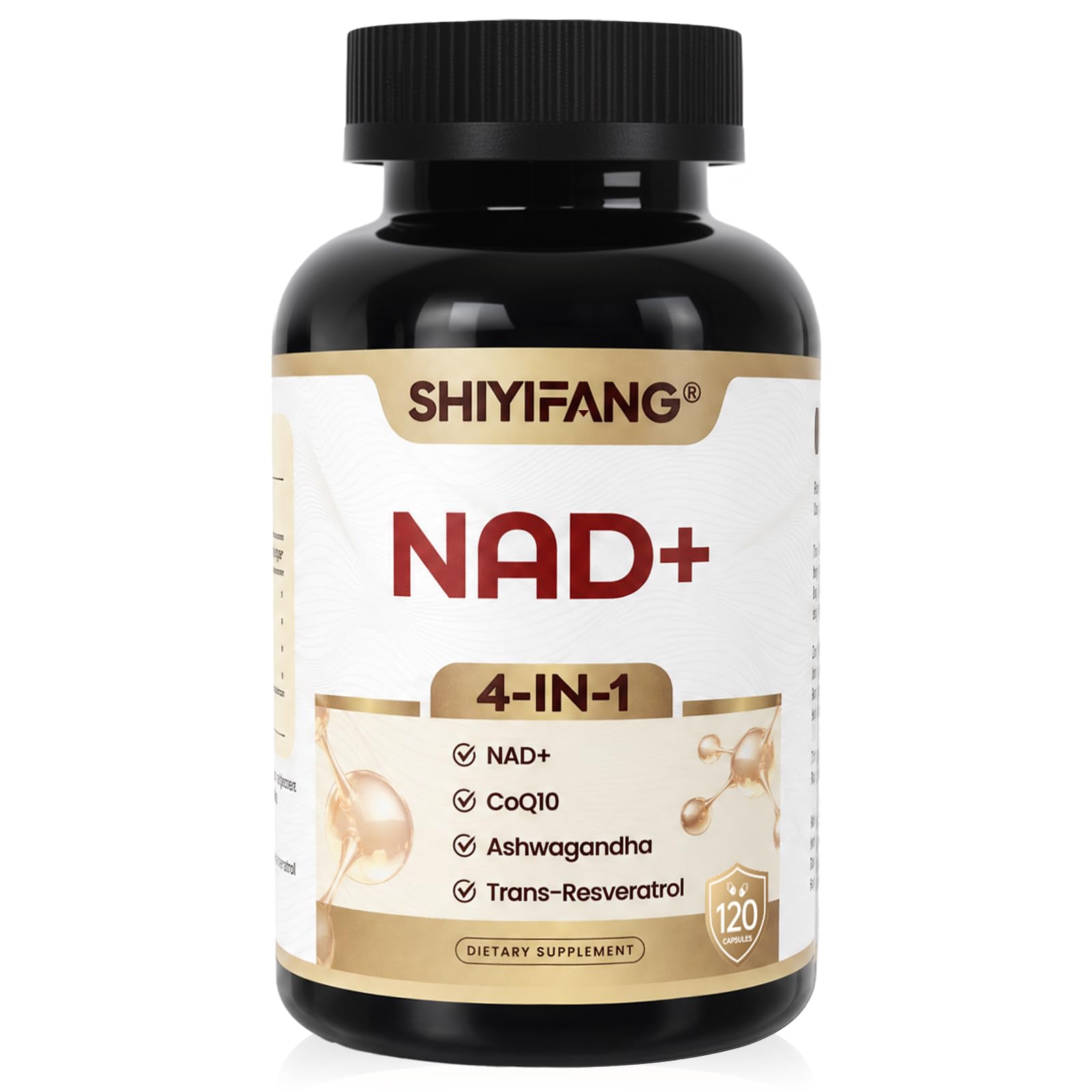 SHIYIFANG LipoNAD with Trans-Resveratrol, Ashwagandha & CoQ10 Gummy 1 Count