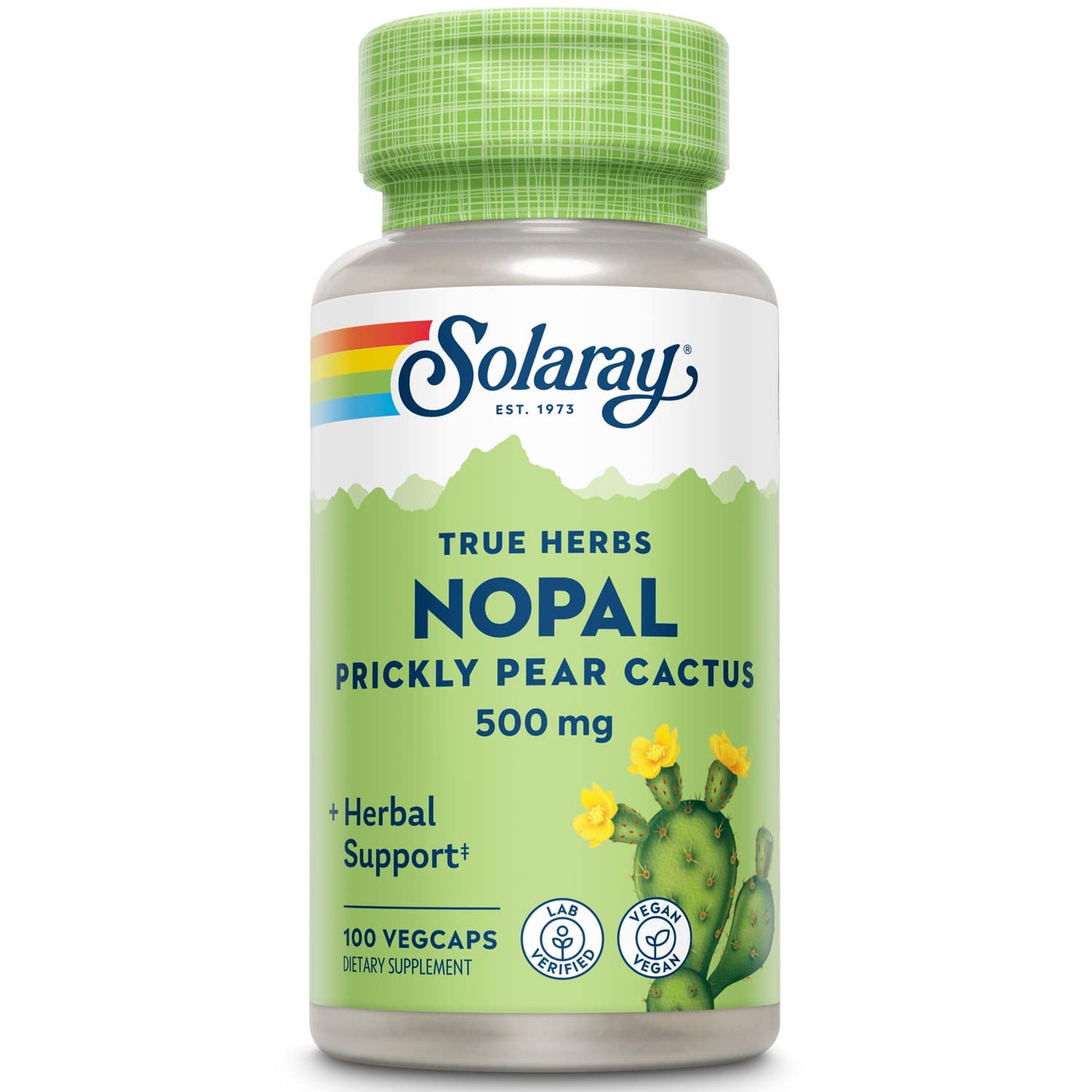 Solaray Nopal Prickly Pear Cactus Capsules 100 Count