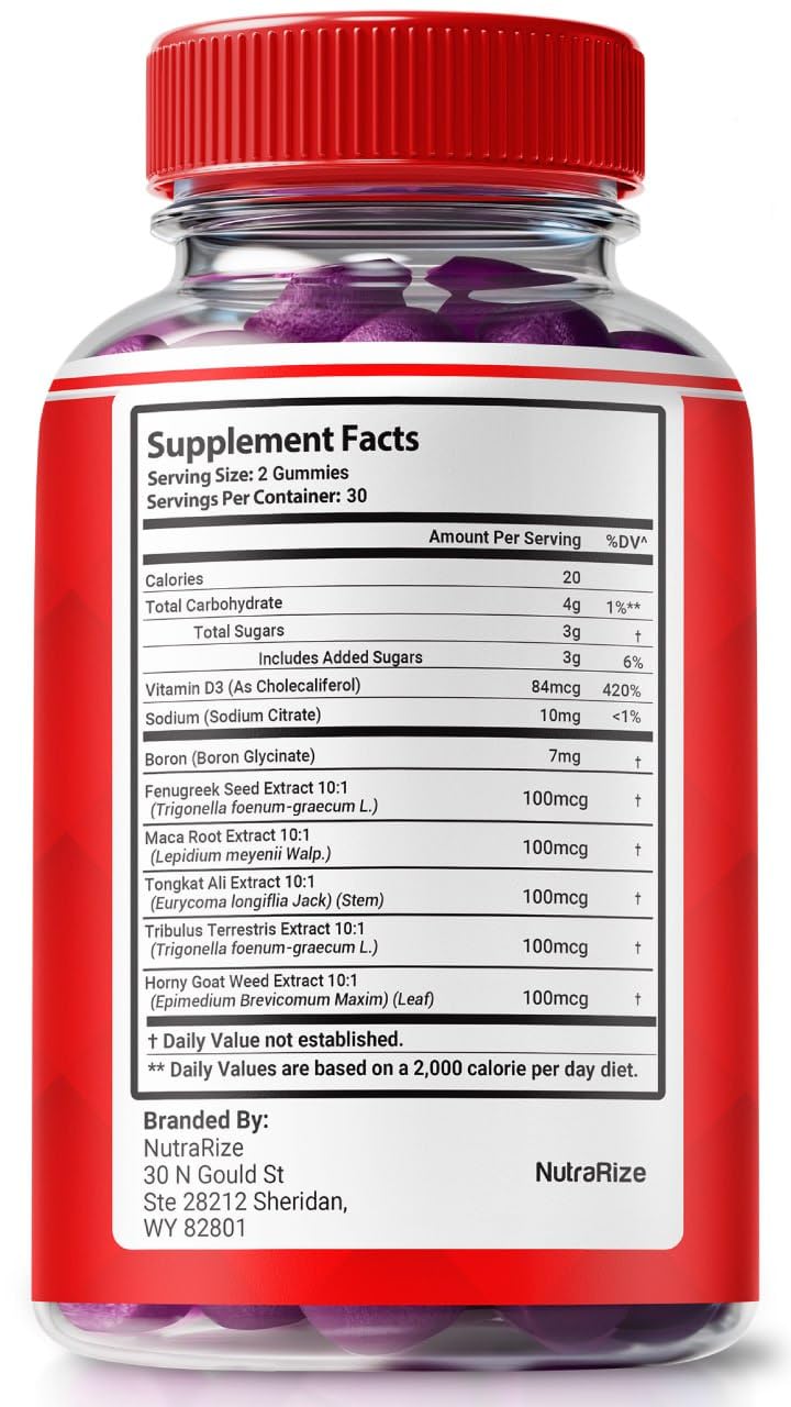 NutraRize Nitro Fuel X Gummies 60 Count
