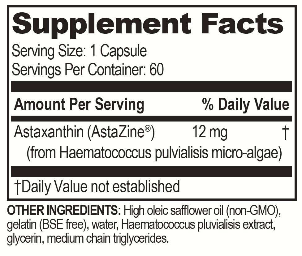 Brain Bean Astaxanthin Softgels 60