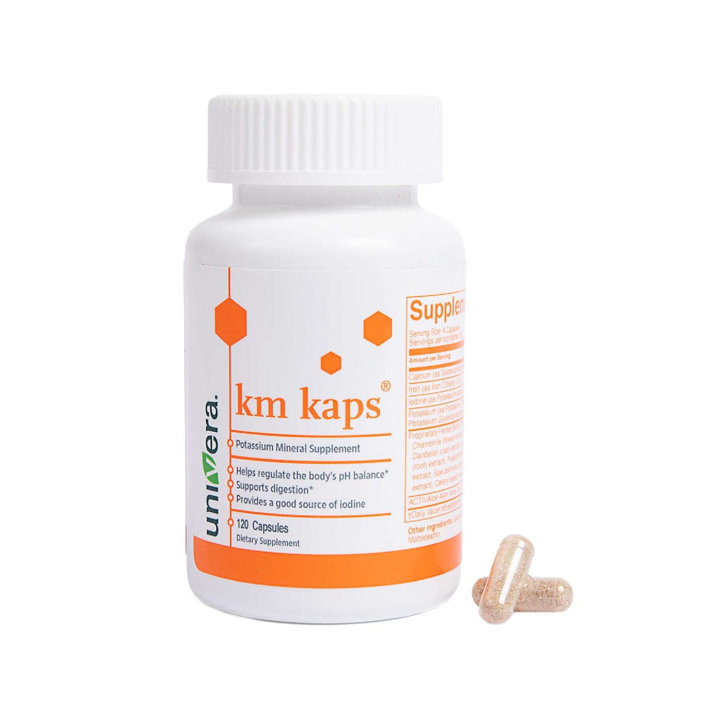 Univera Potassium Mineral Supplement Capsule, 120 Count