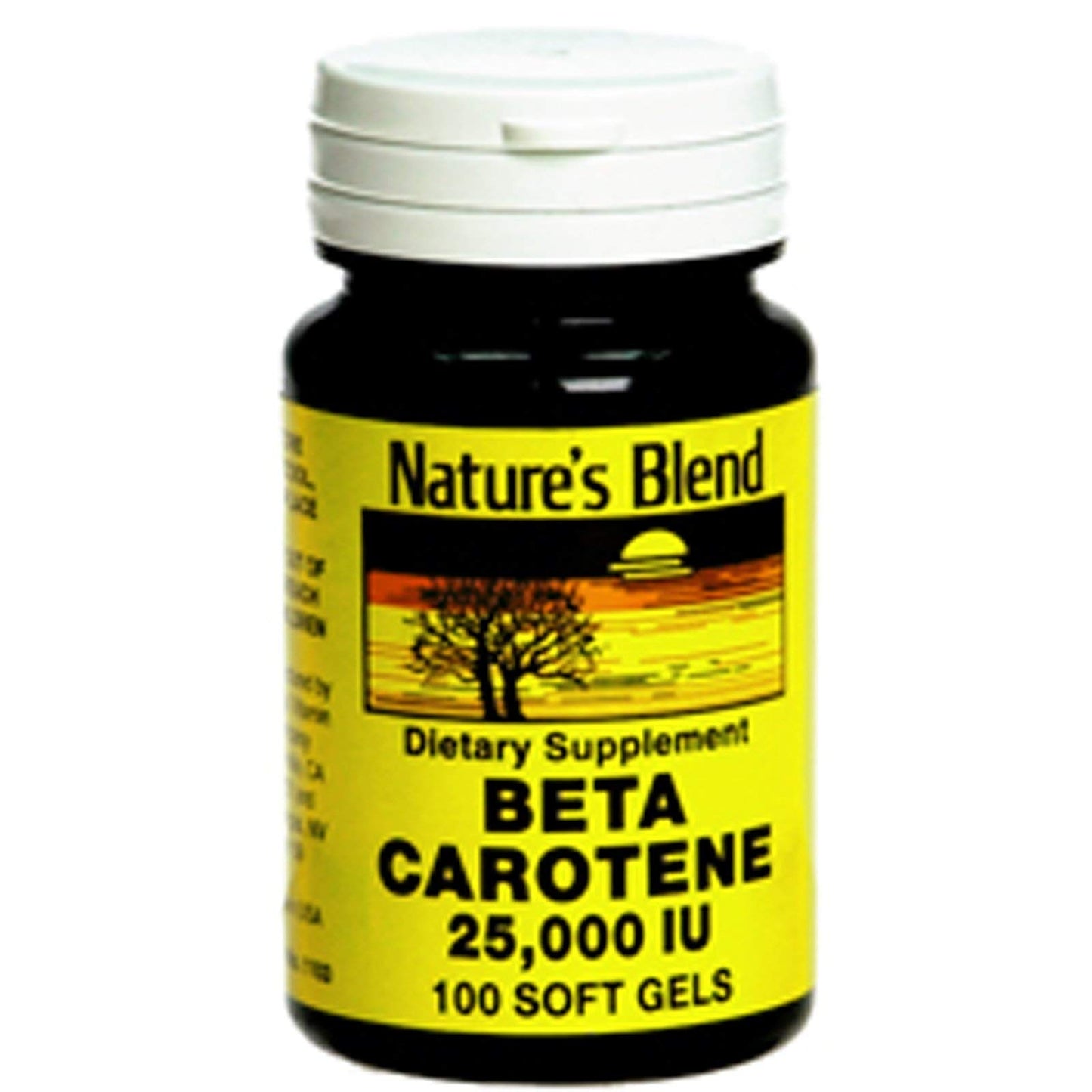 Xllent Nature's Blend Beta Carotene 25,000 IU Softgel, 100 Softgels