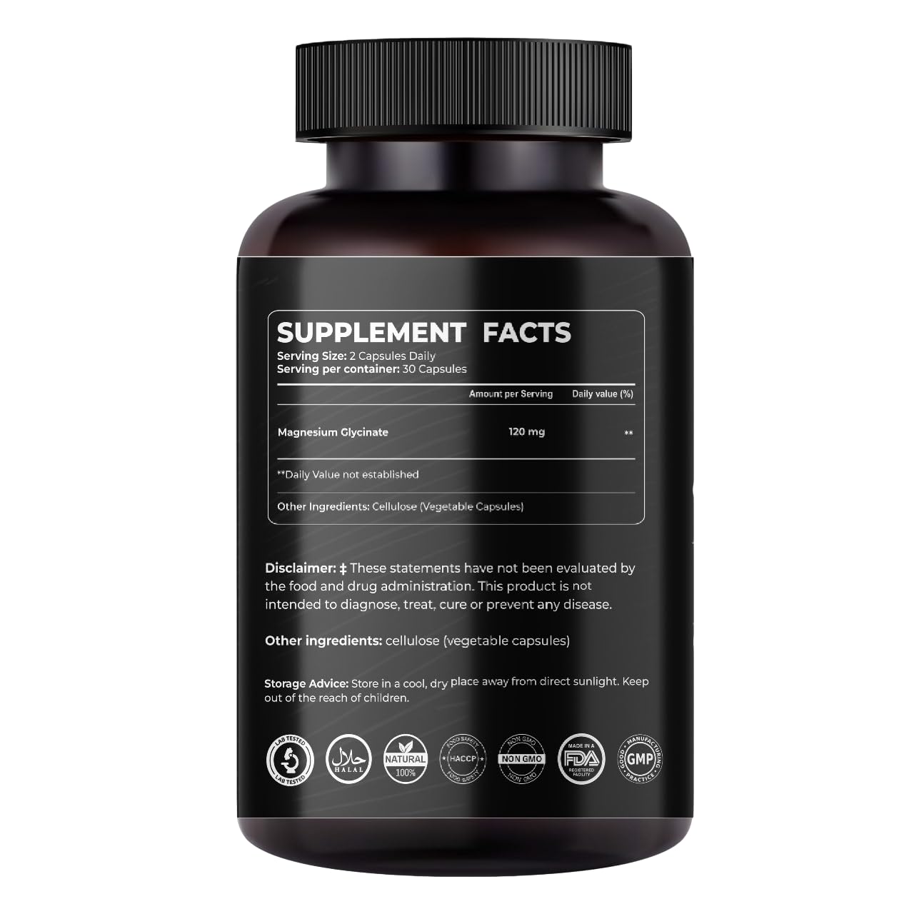 Mishas Magnesium Glycinate, Malate & Citrate Capsules, 90 Count