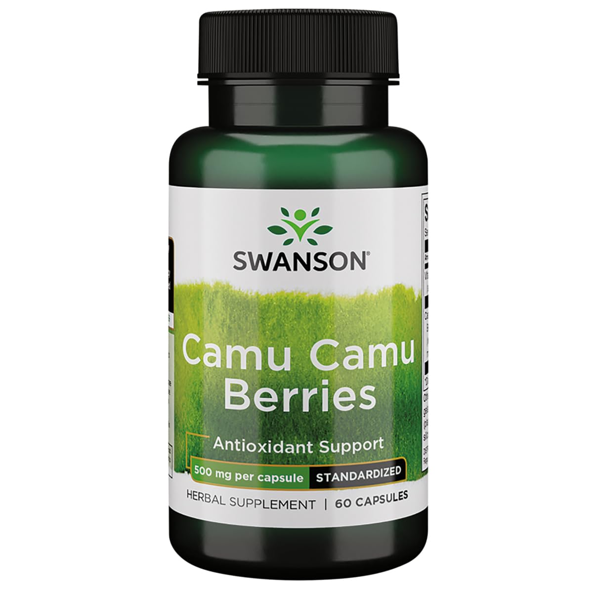 Swanson Wildcrafted Camu Camu Berries 500 Milligrams Capsules 60 Count