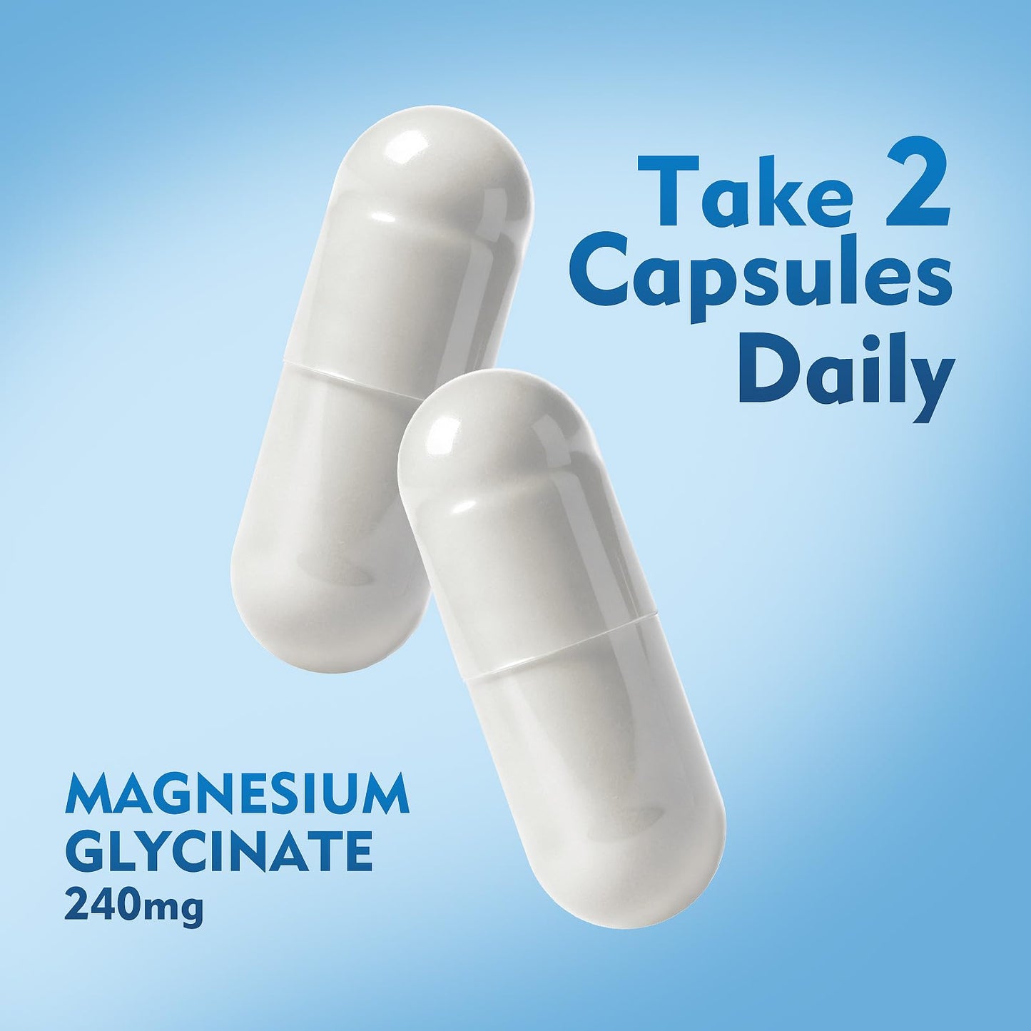 EVHH Magnesium Glycinate 240mg Vegan Capsules, 90 Capsules