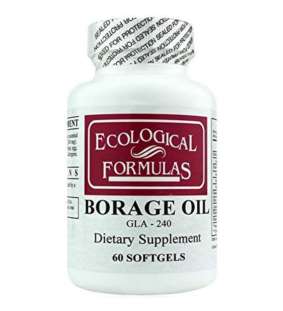 Ecological Formulas Borage Oil GLA-240 Softgels 60 Count