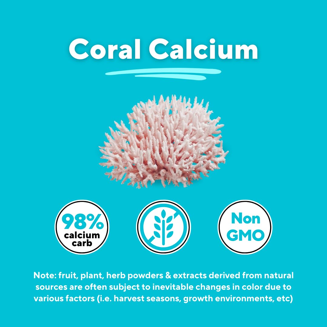 Vitapia Coral Calcium Powder 1000mg Capsules, 120 Count