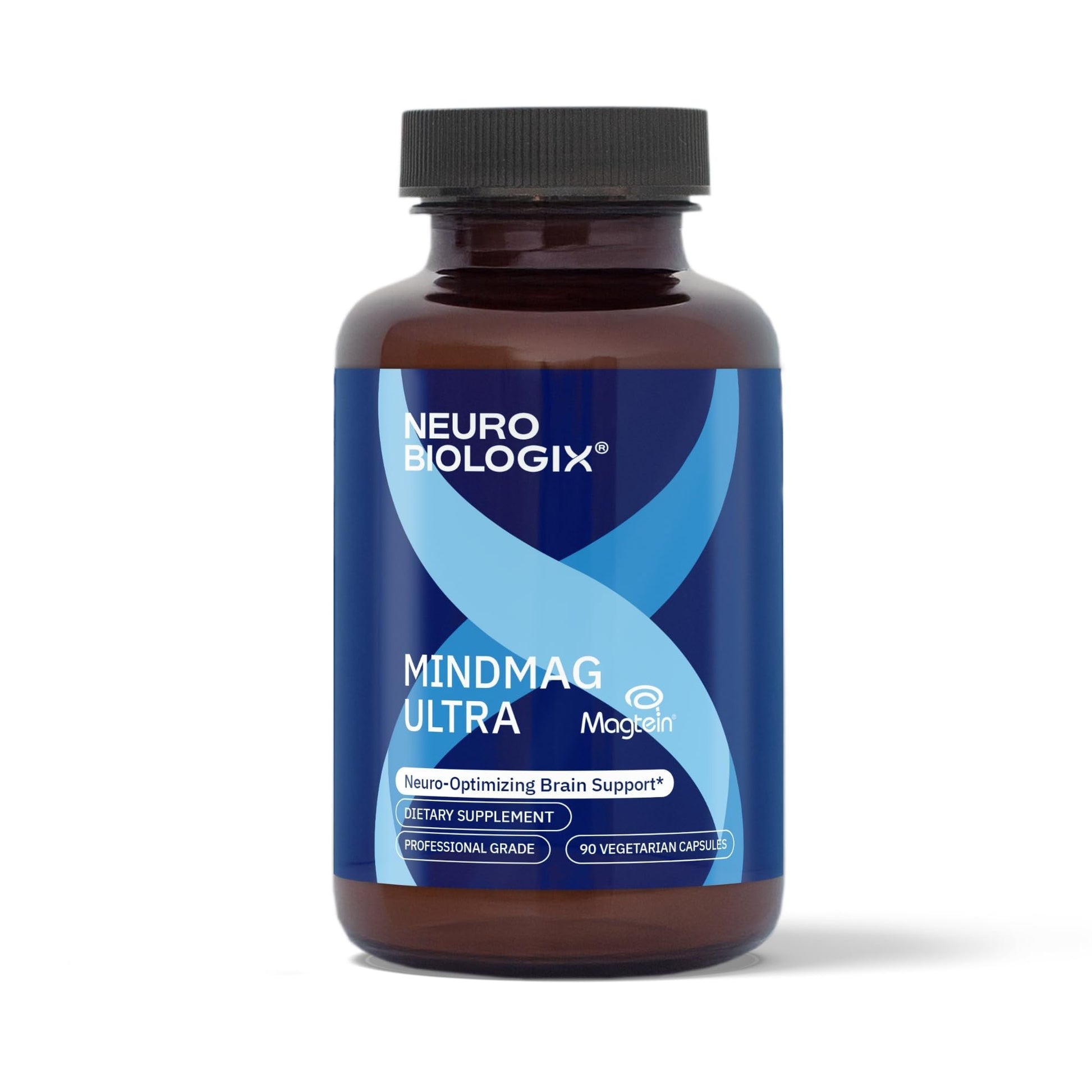 Neurobiologix MindMag Ultra with Magnesium L-Threonate for Men & Women, Triple Action Magnesium Complex for Memory, Calm, Relaxation & Cognitive Performance, 120 Capsules
