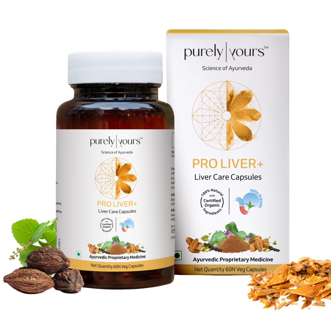Purely Yours Pro Liver Plus Ayurvedic Liver Detox Capsules 60 Veg Capsules
