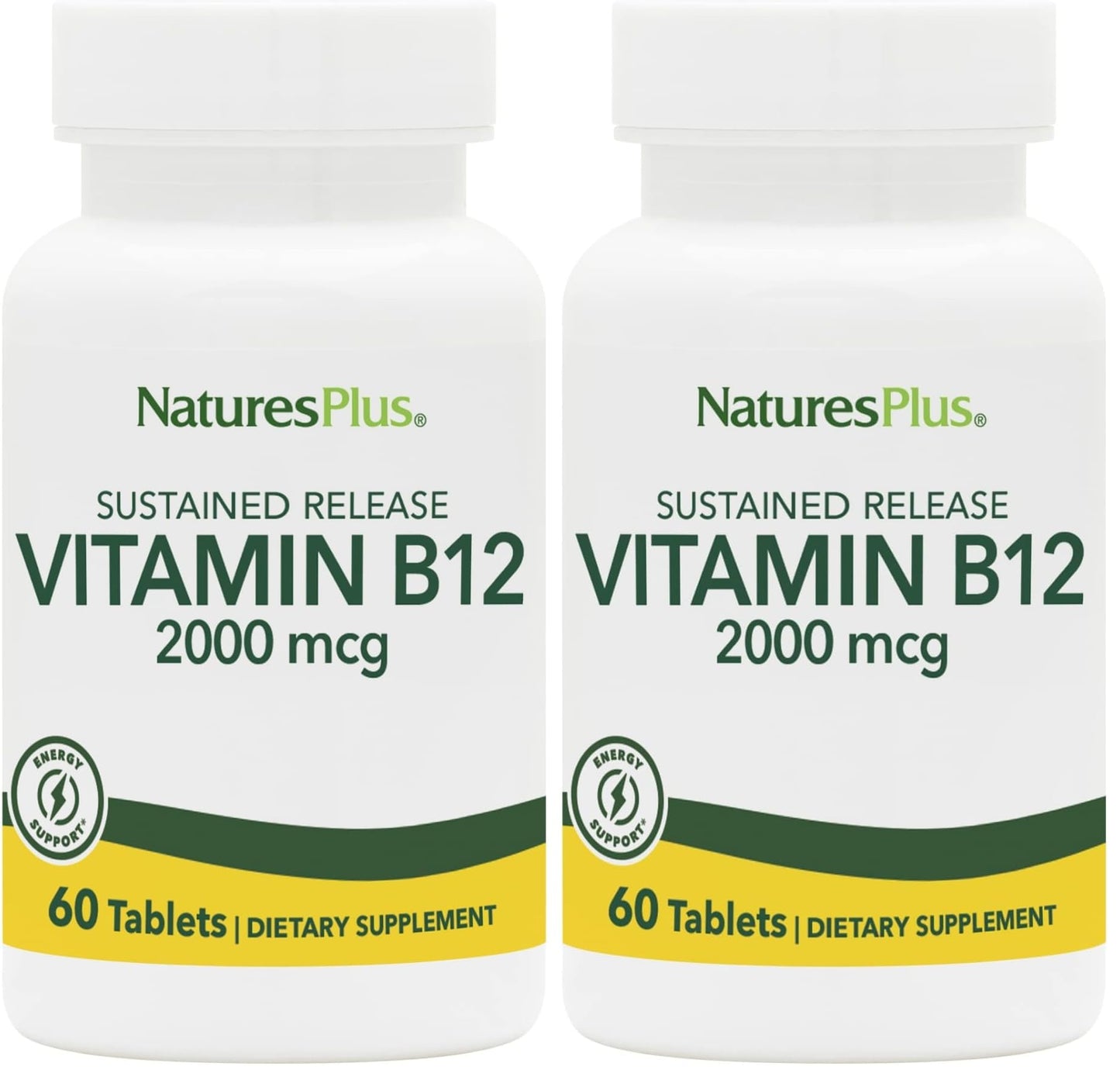 NaturesPlus Vitamin B12 (Methylcobalamin) Sustained Release Tablet, 120 Tablets