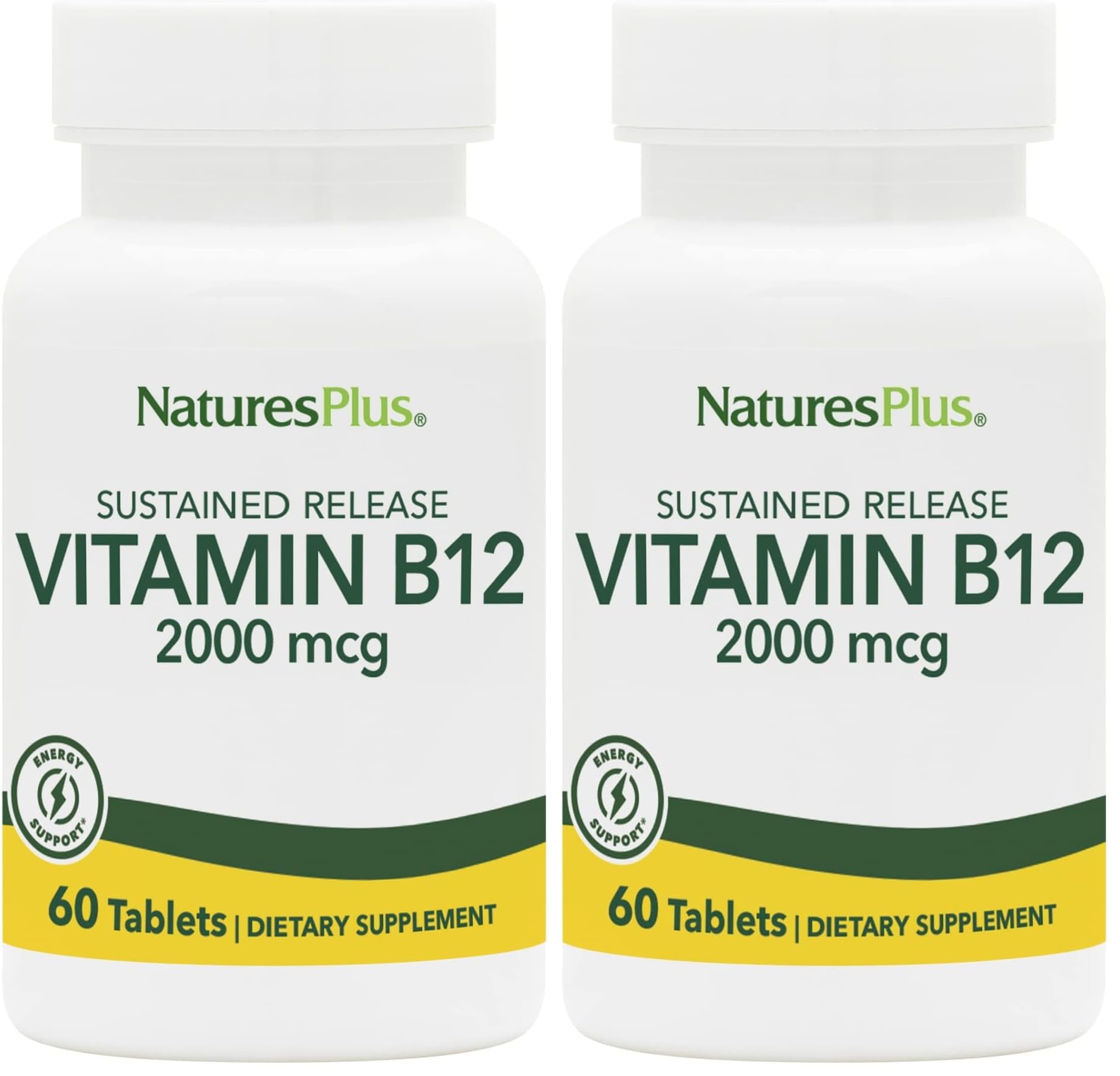 NaturesPlus Vitamin B12 (Methylcobalamin) Sustained Release Tablet, 120 Tablets