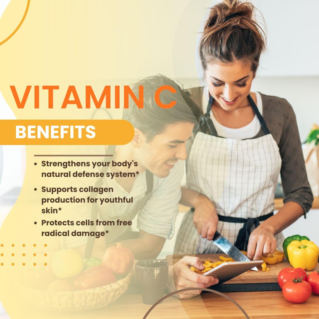 Nutri-Rich Vitamin C Supplement 500mg with 25mg Bioflavonoids, 60 Softgels