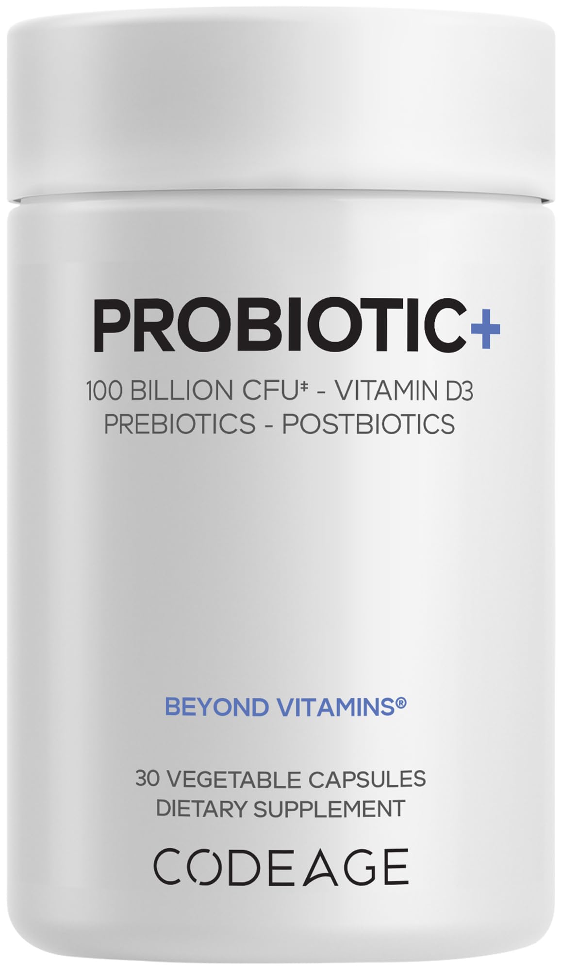 Codeage Probiotic+ 100B CFU 12 Strains Quercetin Zinc 30 Capsules