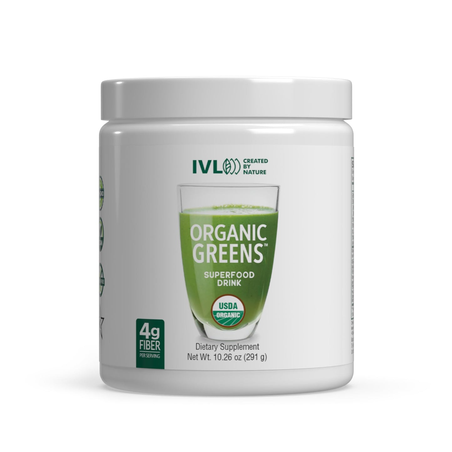 IVL Organic Greens Powder 10.26 oz, 30 Servings