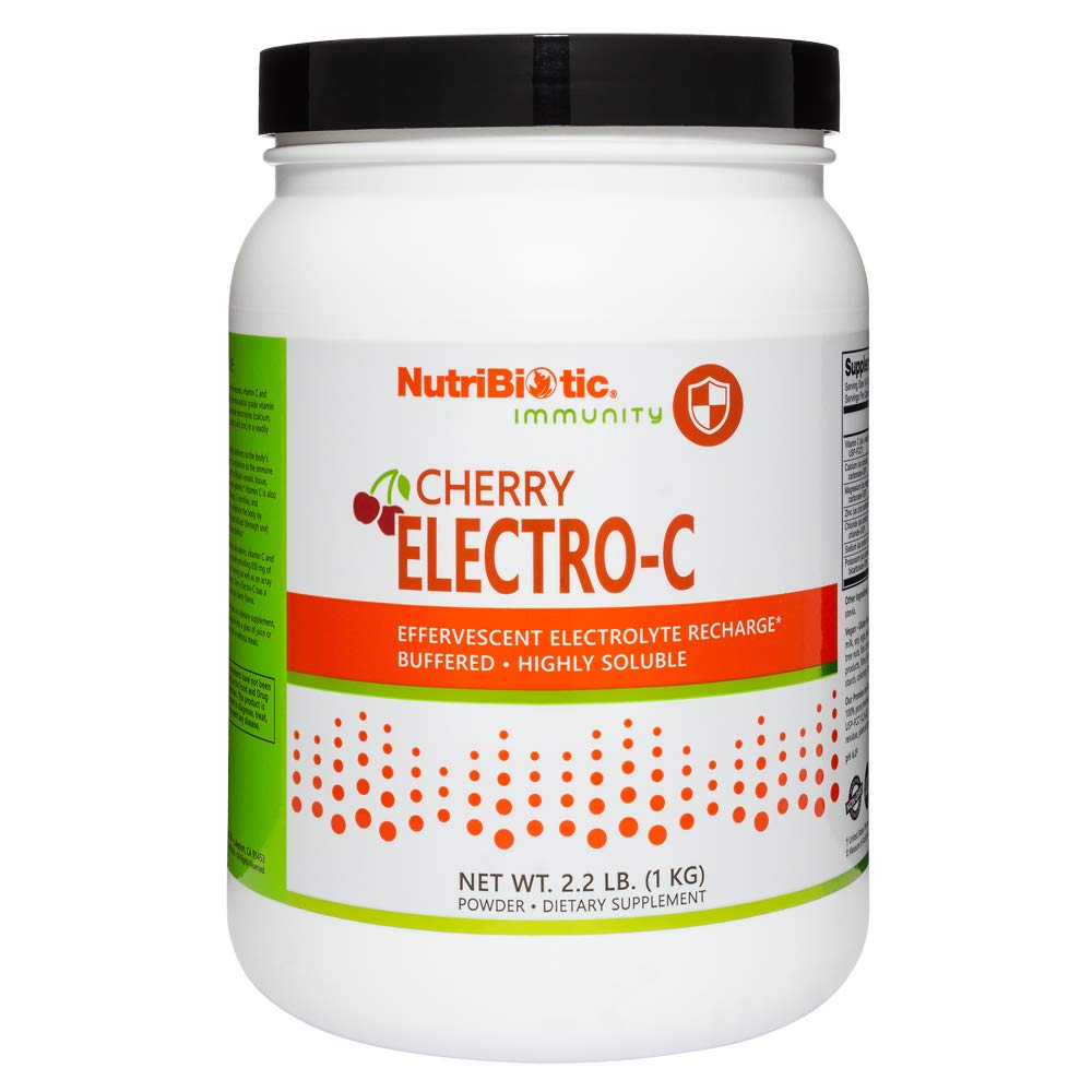 NutriBiotic Cherry Electro-C Vitamin C & Electrolyte Powder, 35.2 oz