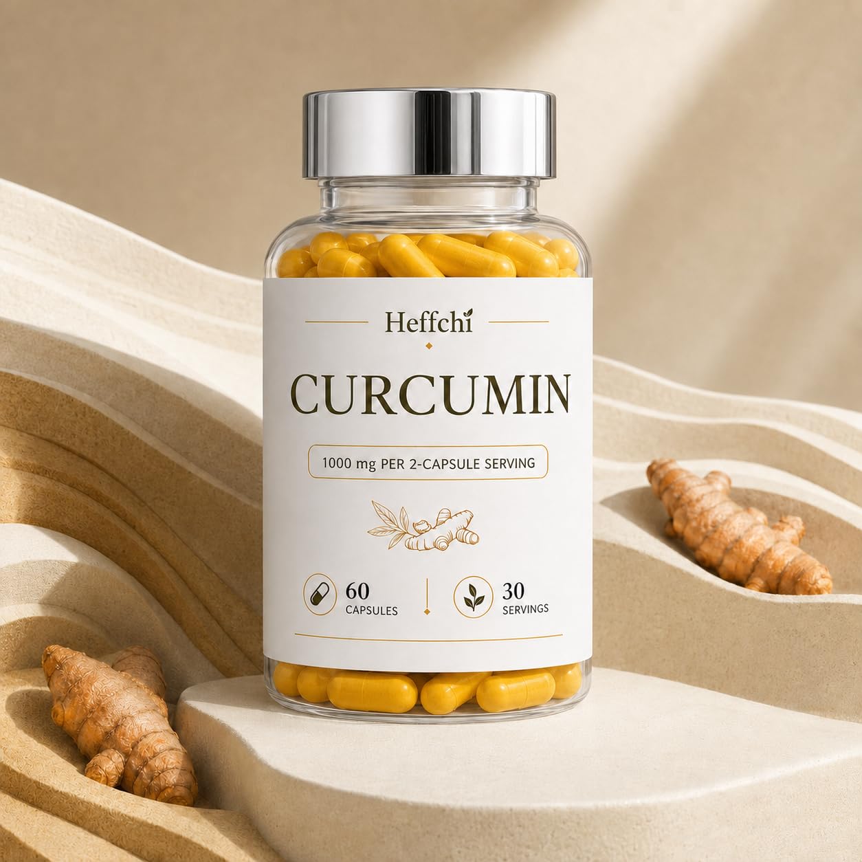 Heffchi Curcumin Capsules 60 Count