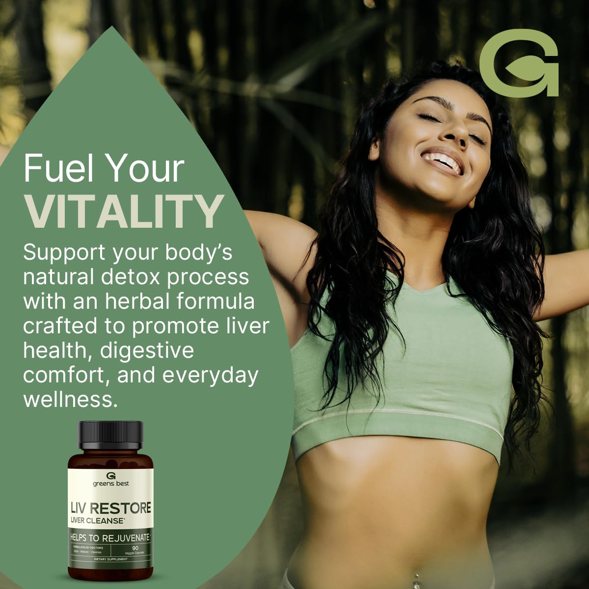 GREEN'S BEST Liver Support Supplement Capsules, 90 Capsules