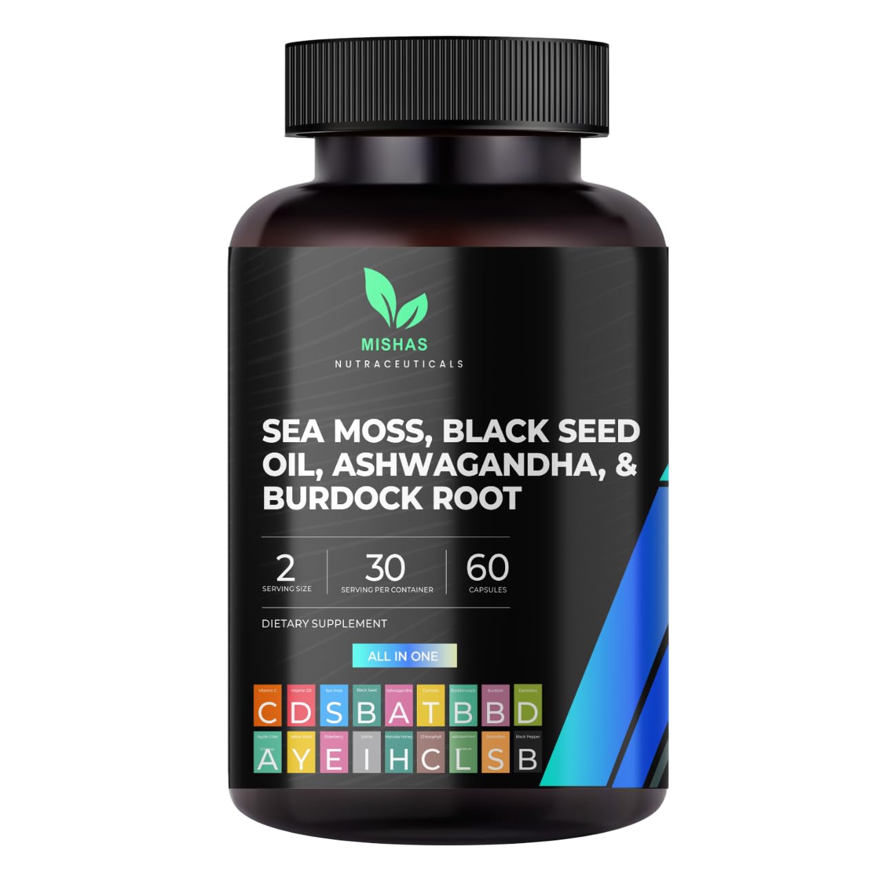 Mishas Sea Moss Blend Capsules 60 Count