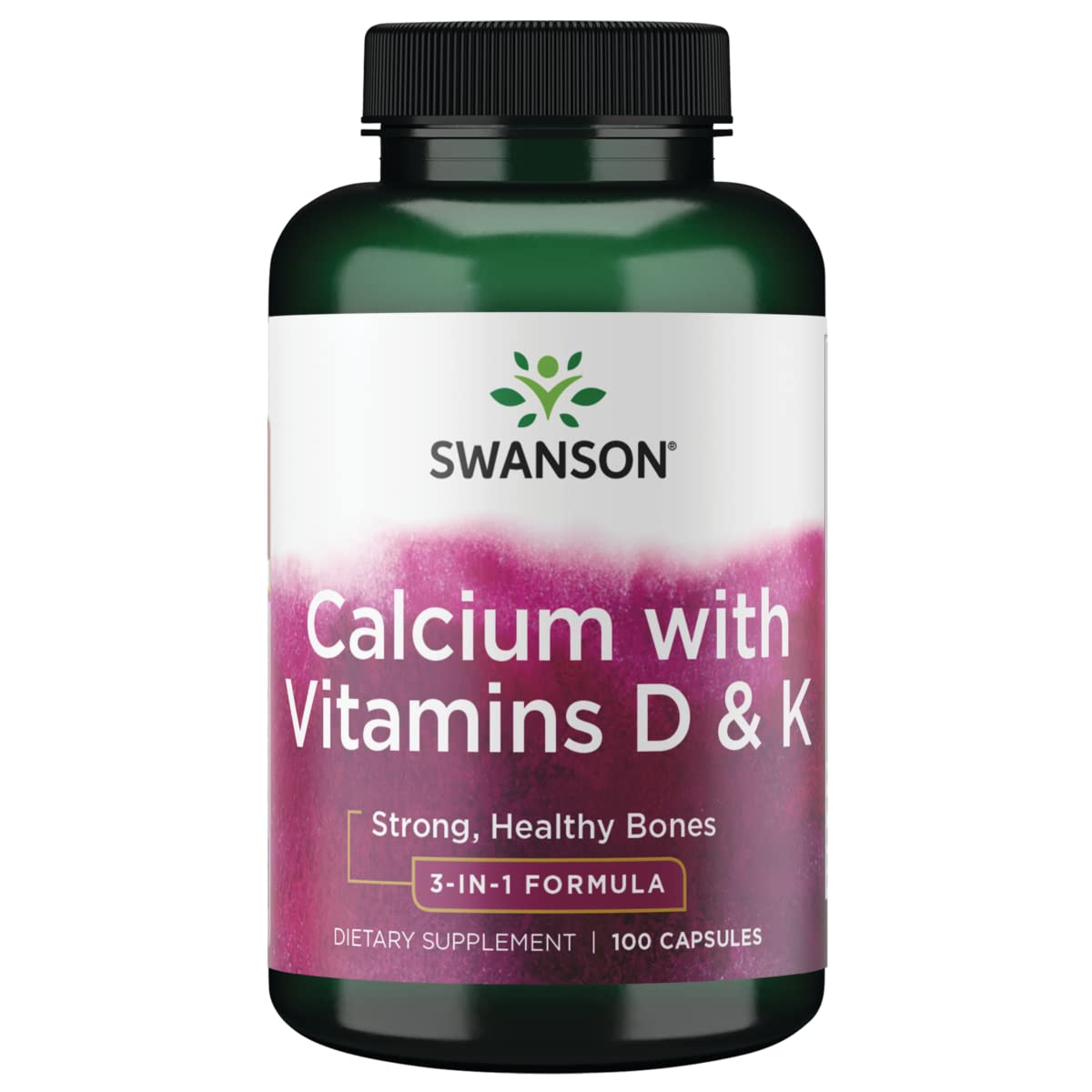 Swanson Tricalcium Complex with Vitamins D & K 100 Capsules
