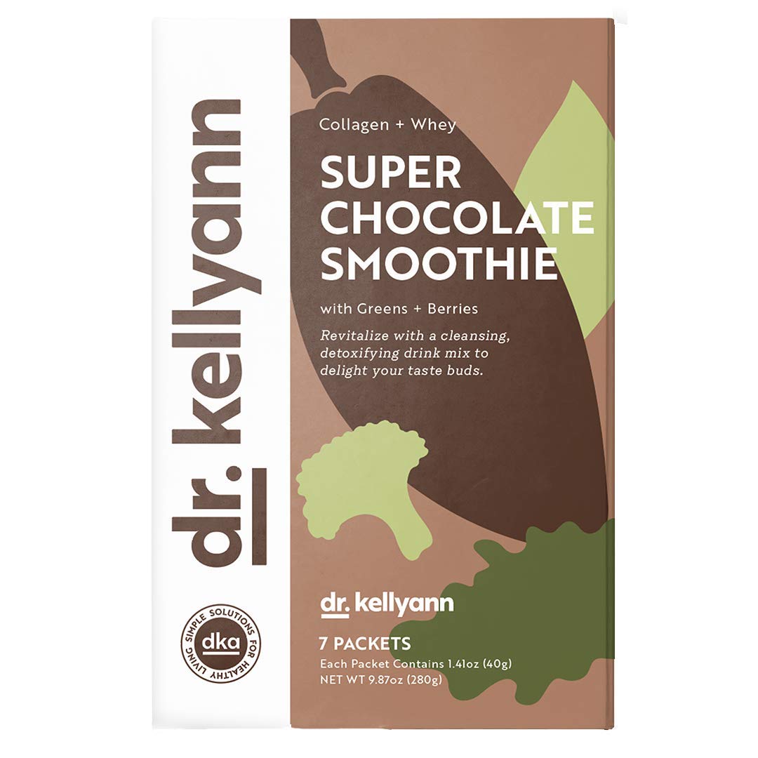Dr. Kellyann Super Chocolate Collagen Smoothie Powder, 7 Servings