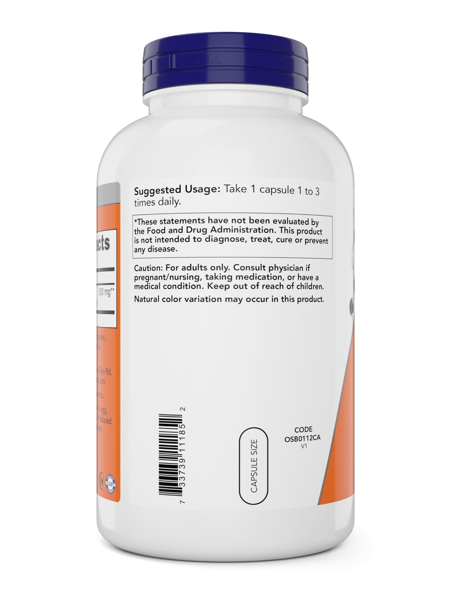 NOW Foods L-Lysine 500 mg Vegetarian Capsules 720 Capsules