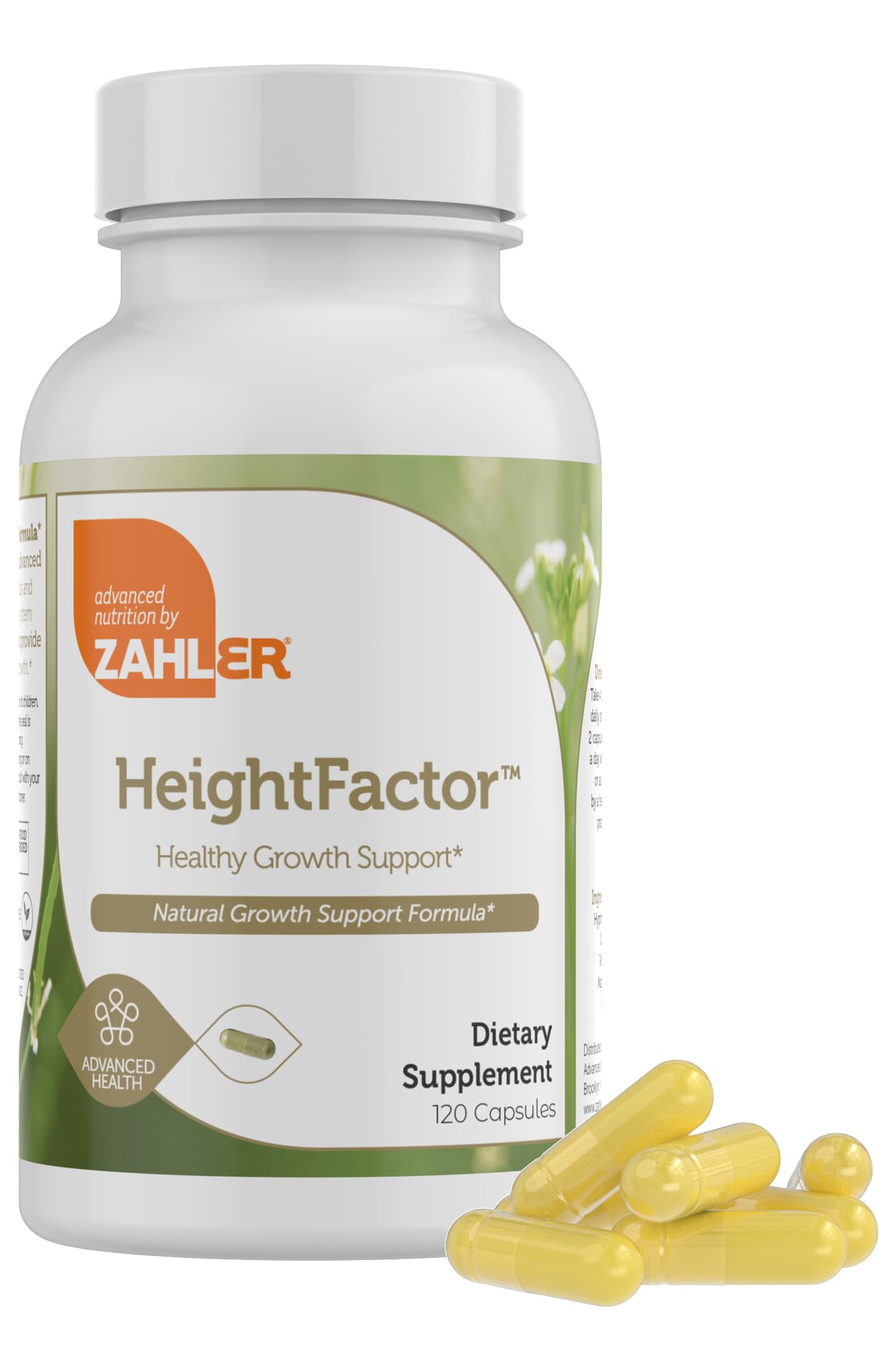 Zahler Height Factor Healthy Growth Support Vitamin & Mineral Capsules, 120 Count