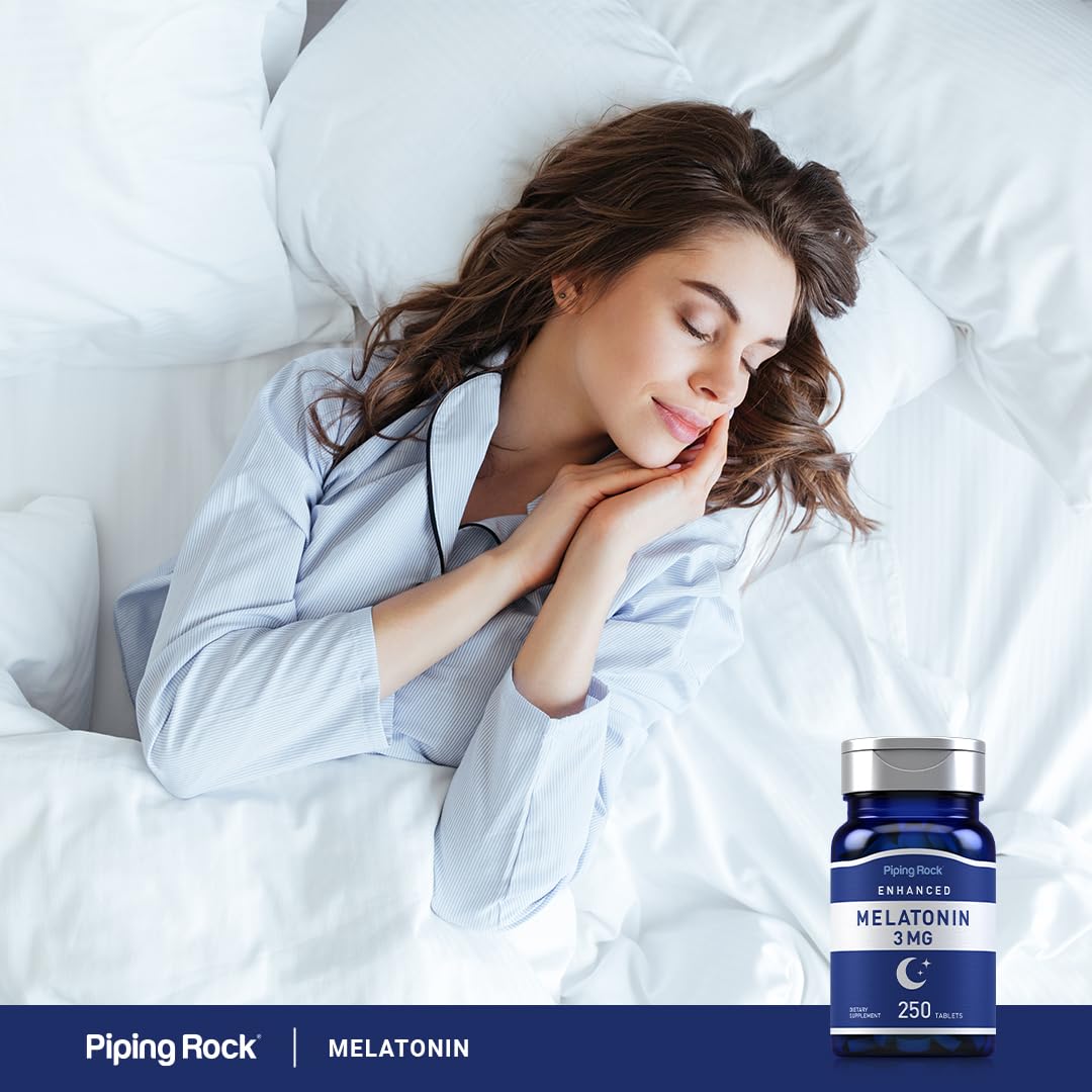 Piping Rock Melatonin 3mg Tablet, 250 Tablets