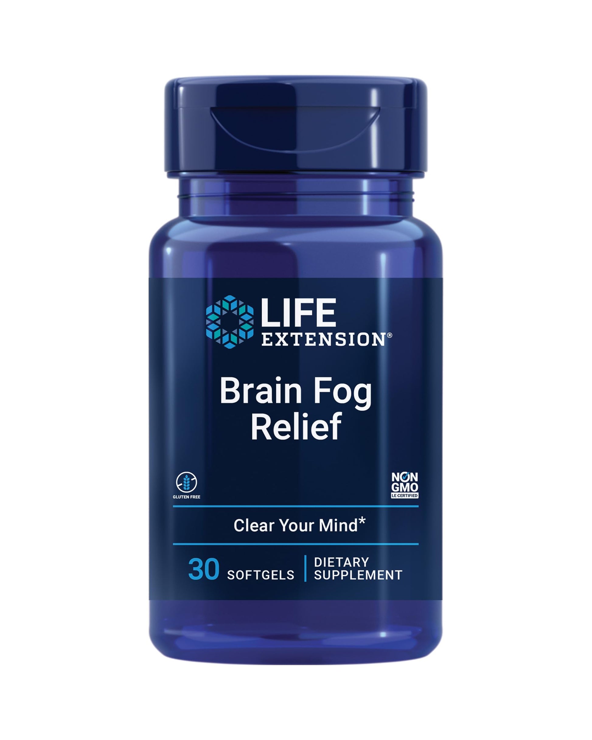 Life Extension Brain Fog Relief Softgels, 30 Count