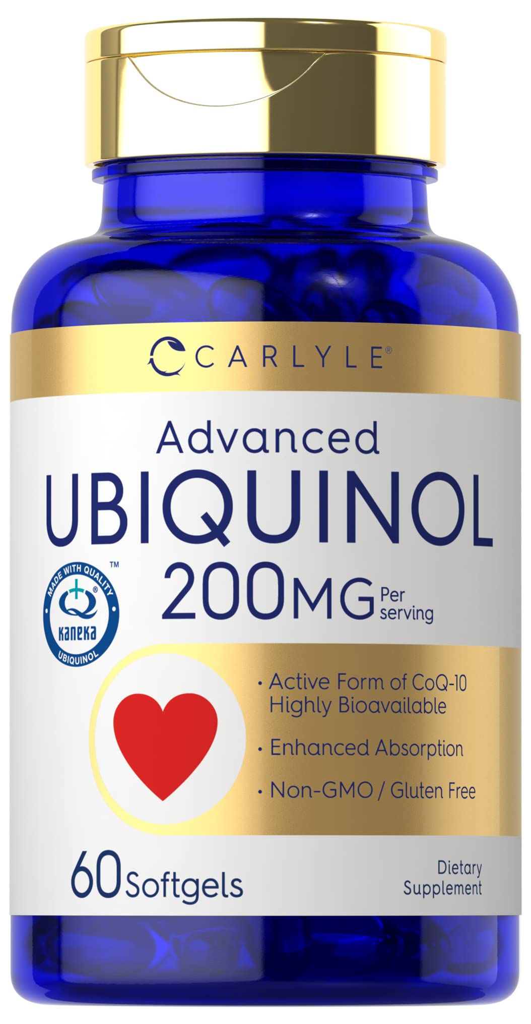 Carlyle Ubiquinol 200mg Softgels, 60 Count