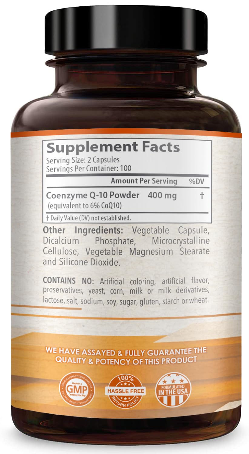 HealthyWayRx Coenzyme Q10 400mg Capsule, 200 Count
