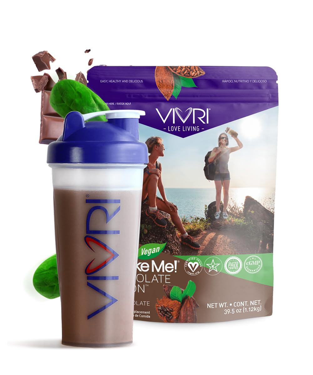 VIVRI 10 Day ENS Challenge Shake Me! Power Me! Cleanse Me! Meal Replacement Shake & Protein Powder Detox & Energy, Powder, 1