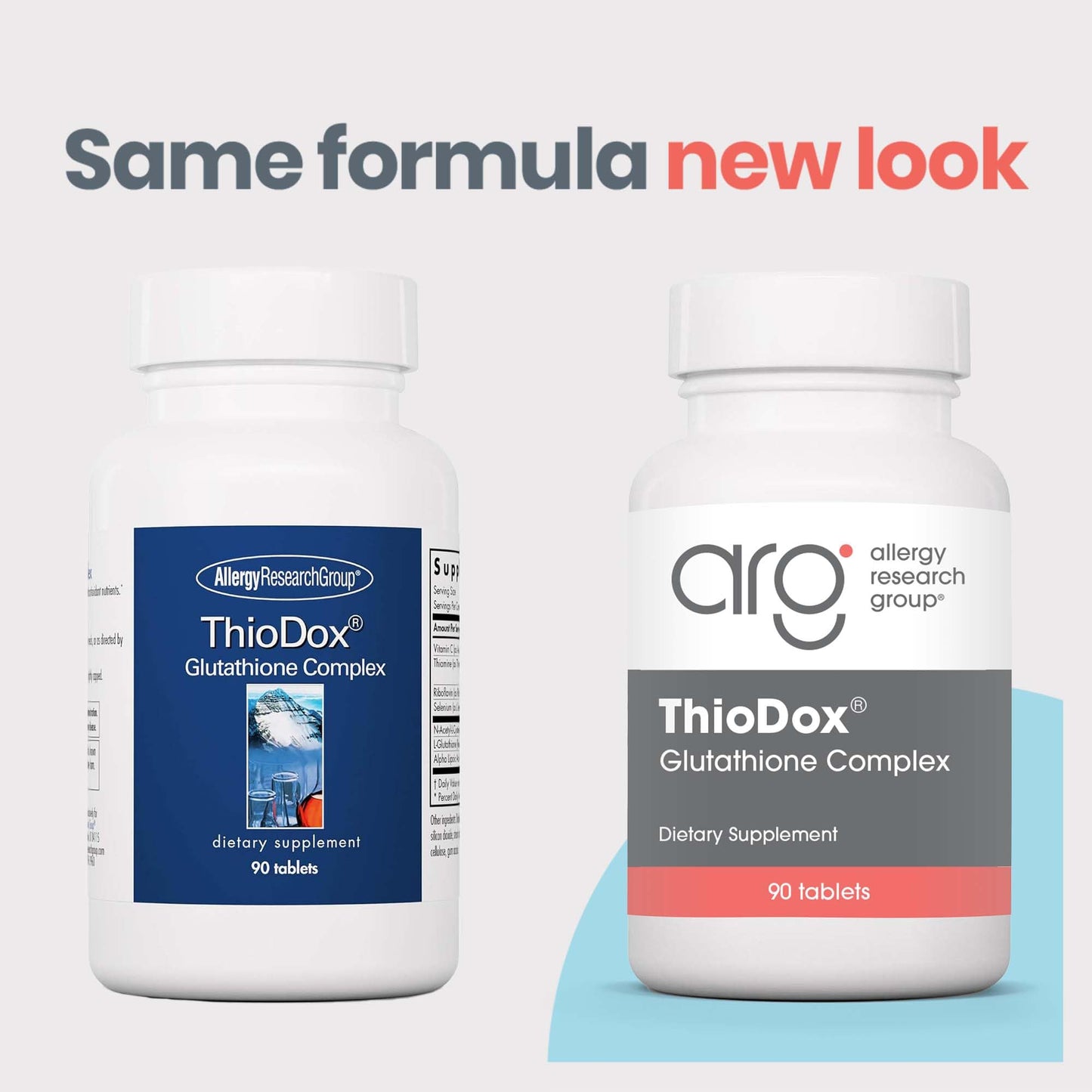 Allergy Research Group ThioDox Supplement - Glutathione Complex, L-Glutathione with Vitamin C, NAC, Alpha Lipoic Acid, 90 Tablets