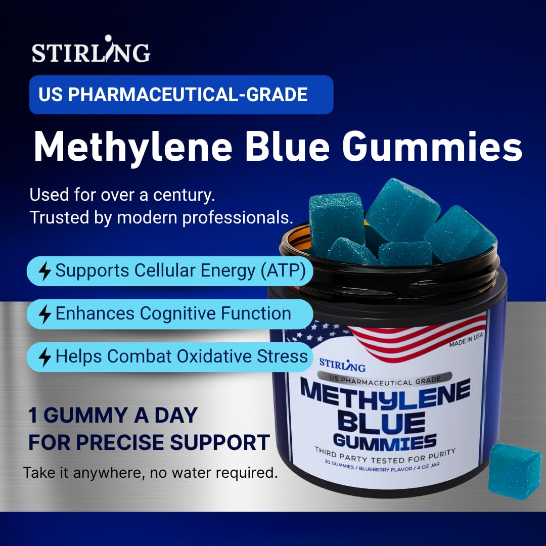 STIRLING Methylene Blue Gummies, 1 Count