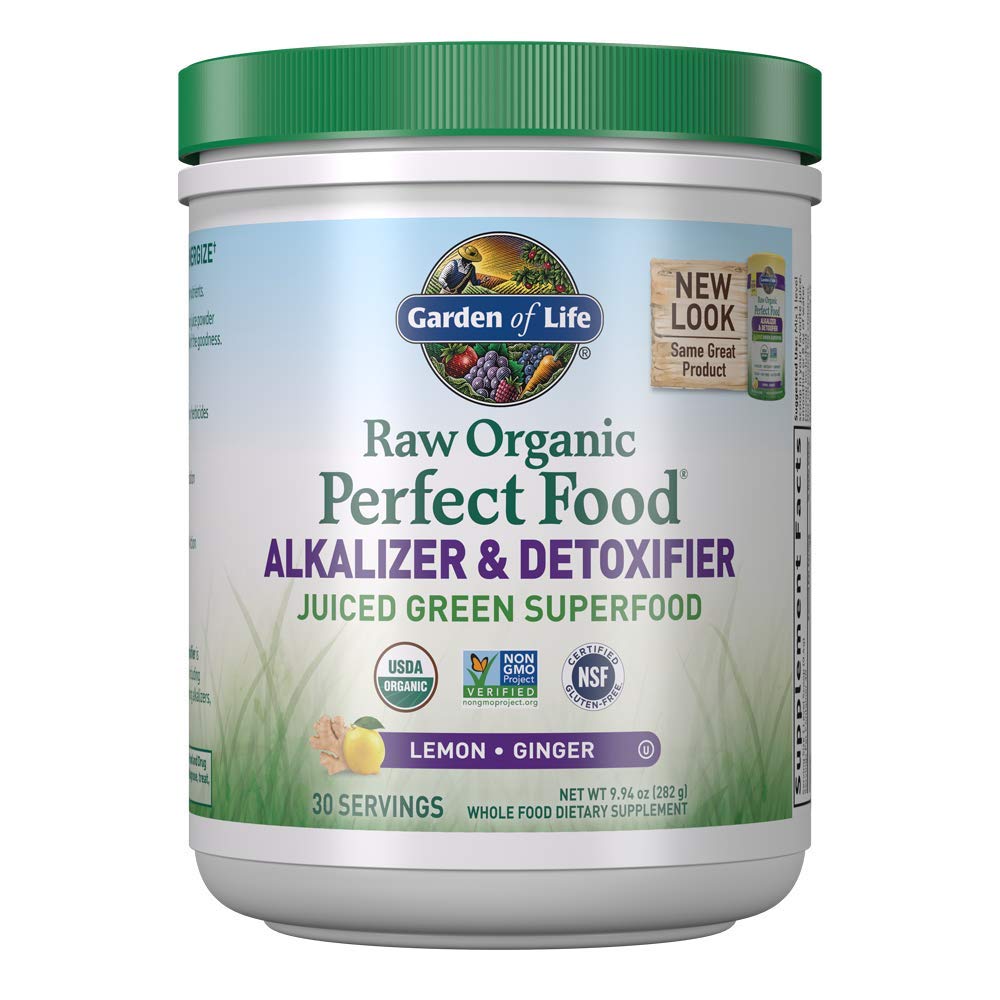 Garden of Life Vegan Green Superfood Powder - Raw Organic Perfect Whole Food Alkalizer & Detoxifier, 10 oz