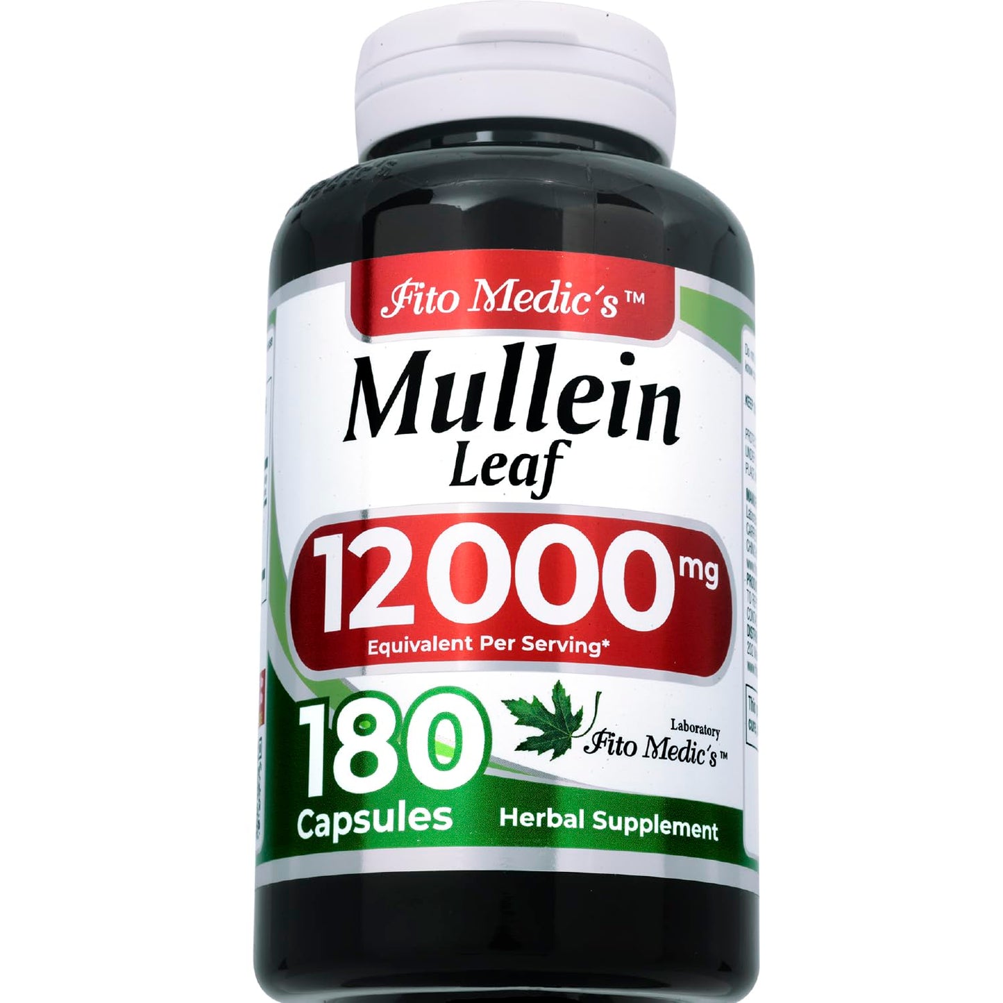 FITO MEDIC'S Mullein Leaf Capsules 180 Capsules