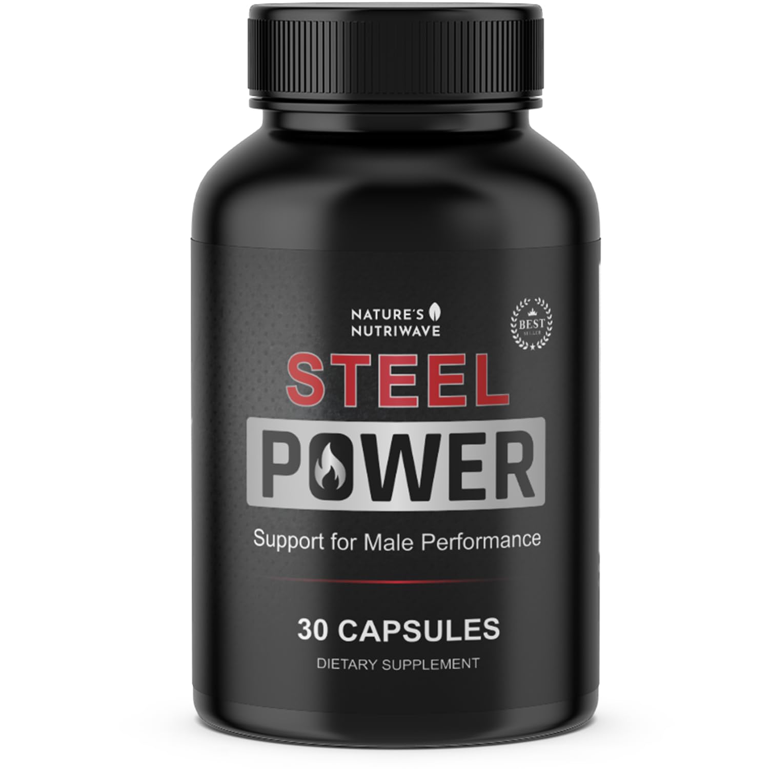 Nature’s NutriWave Steel Power – L-Citrulline, L-Carnitine & Maca – 30 Capsules