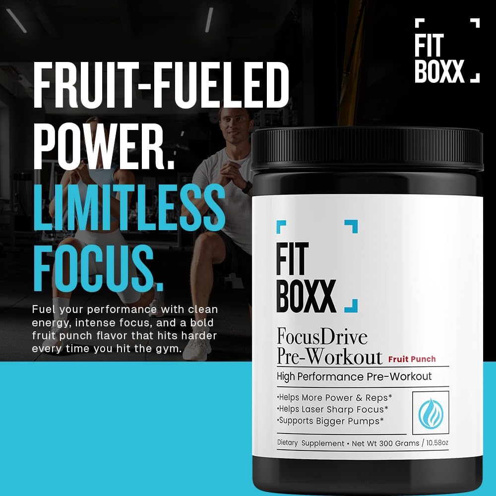 Fit Boxx FocusDrive Pre-Workout Powder 30 Servings