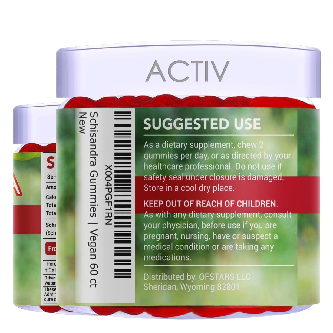 Generic Schisandra Supplement 1200mg Gummies, 60 Count