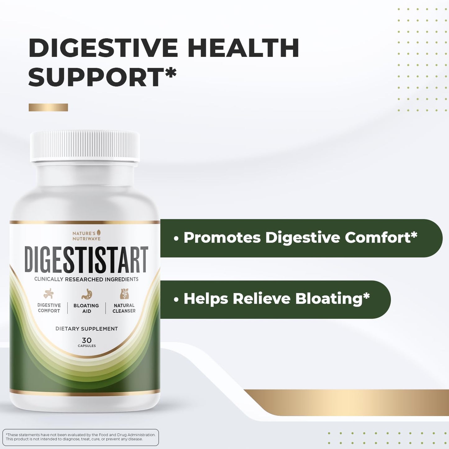 Nature’s NutriWave DigestiStart – Wild Yam, Poria Cocos & Bacopa 90 Capsules