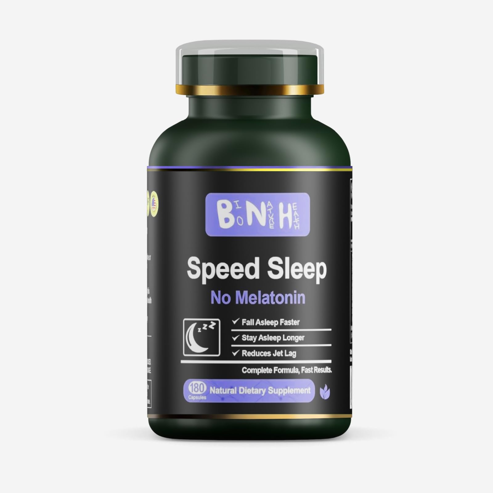 BNH Speed Sleep Natural Melatonin-Free Sleep Aid 180 Capsules