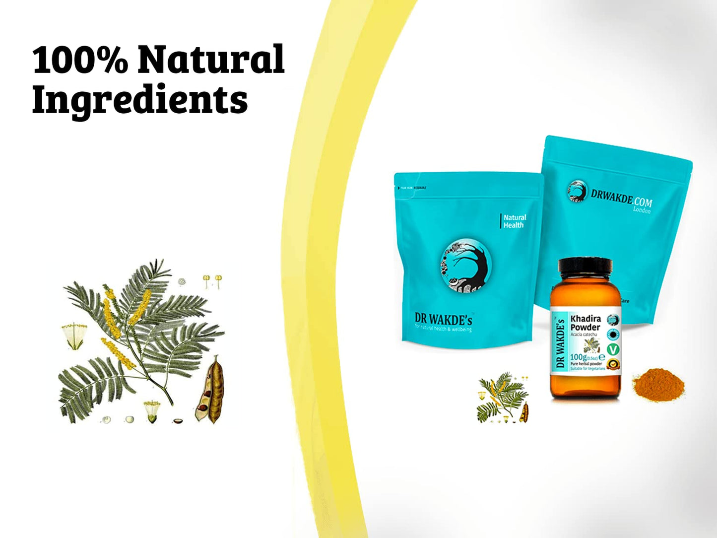 DR WAKDE's Khadira Powder (Khaira | Acacia Catechu), 500g, 17.637