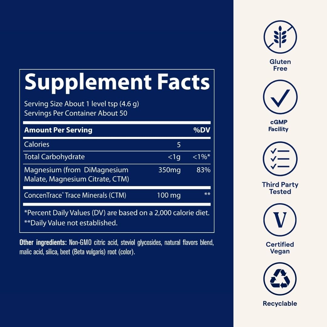 Trace Minerals Stress-X Magnesium Powder 7.9 oz