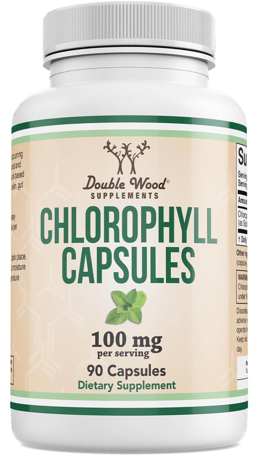 Double Wood Supplements Chlorophyll Capsules, 90 Count