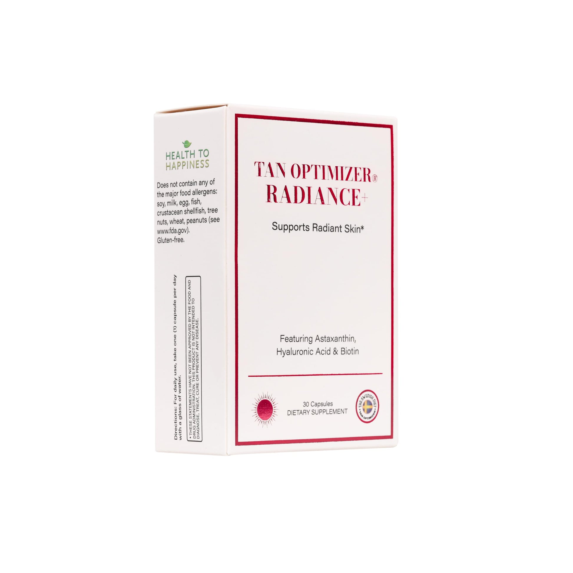 The Swedish Diet Tan Optimizer Radiance+ Beauty Supplement 30 Capsules